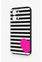 Oppo A6 Pro Compatible Striped Heart Pattern Silicone Case - 3