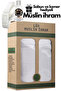 Premium Muslin Ihram Set - Seamless 100% Cotton - with Belt and Unscented Soap as a Gift