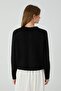 Ladi̇n Baklavali Cardigan Black - 4