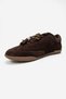 Anderson Brown Suede Genuine Leather Buckle Women's Sneakers - 6
