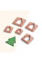 Christmas Tree Polymer Clay Cutting Mold, Earring Molds, Cake Mold, 5 Sizes, Ceramic Mold, No:547