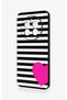 Realme 12 4g Compatible Striped Heart Pattern Silicone Case - 3