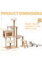 Versatile Multi-Level Cat Tree with Multiple Platforms, Scratching Posts & Play Areas - 3