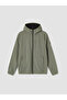 Özmarka New Season Khaki Regular Fit Hooded Men's Coat - 6