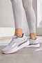 Women's Casual Sports Shoes Gray Thick Sole Comfortable Lace-Up Sneaker - 6