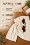 4-Piece Punch Embroidered Hand and Face Towel Set – Soft Textured Decorative Towel - 4