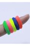 100pcs Small Hair Ties Band for Thick and Curly Hair Ponytail Holders Soft & Seamless Baby Hair Ties, Hair Elastic Band for Women or Baby Girls With Box- Neon - 4