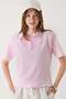Women's Padded Polo Neck Tshirt Pink - 4
