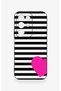Realme C85 5g Compatible Striped Heart Pattern Silicone Case - 2