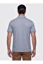 Light Blue Micro Patterned Regular Fit Men's Polo Neck T-Shirt - 3