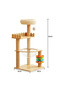 Balanced Multi-Level Cat Tree with Spacious Perches for Play, Rest & Relaxation - 2