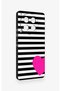 Tecno Camon 30 Compatible Striped Heart Patterned Silicone Case - 3