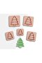 Tree Shelf Shaped Polymer Clay Cutting Mold, Earring Molds, Cookie Mold, 5 Sizes, No: 563