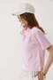 Women's Padded Polo Neck Tshirt Pink - 3