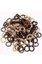 100pcs Small Hair Ties Band for Thick and Curly Hair Ponytail Holders Soft & Seamless Baby Hair Ties, Hair Elastic Band for Women or Baby Girls With Box- Brown - 5