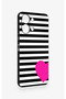 Vivo Y05 4g Compatible Striped Heart Pattern Silicone Case - 3