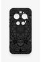 Mi 17 Ultra Compatible Black and White Mandala Patterned Silicone Case - 2