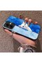 Infinix Smart 10 Compatible Cute White Cat Pattern Acrylic Back Silicone Edge Phone Case - 3