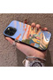 iPhone 13 Pro Max Compatible Sunset Beach Scenery Printed Acrylic Back Silicone Edge Phone Case - 3