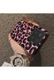 Xiaomi Mi 15 5g Compatible Pink Back Black Leopard Pattern Acrylic Back Silicone Edge Phone Case - 4