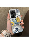 Xiaomi Redmi Note 13 Pro 4g Compatible Sun-Moon Eye and Wave Butterfly Pattern Acrylic Back Silicone Edge Phone Case - 3