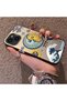 iPhone 15 Plus/14 Plus Compatible Sun-Moon Eye and Wave Butterfly Pattern Acrylic Back Silicone Edge Phone Case - 4