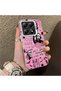 Xiaomi Mi 14t Pro Compatible Pink Horror Movie Mask Patterned Acrylic Back Silicone Edge Phone Case - 2