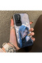 Xiaomi Redmi 10 2022 Compatible Blue Haired Anime Girl Patterned Acrylic Back Silicone Edge Phone Case - 2