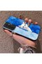 Samsung Galaxy S23 Fe Compatible Cute White Cat Pattern Acrylic Back Silicone Edge Phone Case - 3