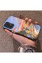 Samsung Galaxy A72 Compatible Sunset Beach Scenery Printed Acrylic Back Silicone Edge Phone Case - 3