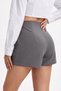 Single Button Slim Fit Mini Short Skirt - 2