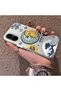Realme C67 4g Compatible Sun-Moon Eye and Wave Butterfly Pattern Acrylic Back Silicone Edge Phone Case - 3