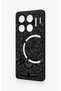 Infinix Gt 20 Pro Compatible Black and White Mandala Patterned Silicone Case - 3