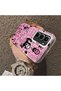 Infinix Hot 60 Pro Compatible Pink Horror Movie Mask Patterned Acrylic Back Silicone Edge Phone Case - 4