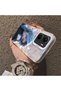 Vivo Y16/Y02S/Y56 Compatible Blue Haired Anime Girl Patterned Acrylic Back Silicone Edge Phone Case - 4