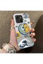 Tecno Spark 40C Compatible Sun-Moon Eye and Wave Butterfly Pattern Acrylic Back Silicone Edge Phone Case - 2