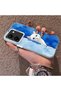 Cute White Cat Pattern Acrylic Back Silicone Edge Phone Case Compatible with Vivo Y36 4G/5G - 3
