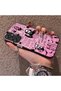 Samsung Galaxy A24 Compatible Pink Horror Movie Mask Patterned Acrylic Back Silicone Edge Phone Case - 3