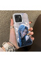 Tecno Spark 40C Compatible Blue Haired Anime Girl Patterned Acrylic Back Silicone Edge Phone Case - 2
