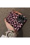 Samsung Galaxy A36/A56 Compatible Pink Back Black Leopard Pattern Acrylic Back Silicone Edge Phone Case - 4