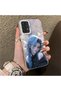 Samsung Galaxy A13 4G/5G Compatible Blue Haired Anime Girl Patterned Acrylic Back Silicone Edge Phone Case - 2