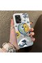 Xiaomi Redmi Note 12 Pro 5g Compatible Sun-Moon Eye and Wave Butterfly Pattern Acrylic Back Silicone Edge Phone Case - 2