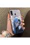 Samsung Galaxy A30/A20 Compatible Blue Haired Anime Girl Patterned Acrylic Back Silicone Edge Phone Case - 2