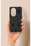 Honor 200 Pro 5g Compatible Black and White Mandala Pattern Silicone Case