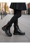 Orthopedic Lace-Up Zippered Girls' Boots Shoes Black Girls' Boots - 2