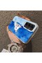 Samsung Galaxy A55 Compatible Cute White Cat Pattern Acrylic Back Silicone Edge Phone Case - 4