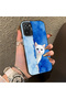 Cute White Cat Pattern Acrylic Back Silicone Edge Phone Case for Xiaomi Redmi Note 10 4G/Note 10S Compatible - 3