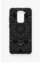 Redmi Note 9 Compatible Black and White Mandala Patterned Silicone Case - 2