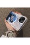 iPhone 15 Plus/14 Plus Compatible Blue Haired Anime Girl Patterned Acrylic Back Silicone Edge Phone Case - 5