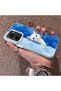 Vivo Y02S Compatible Cute White Cat Pattern Acrylic Back Silicone Edge Phone Case - 3